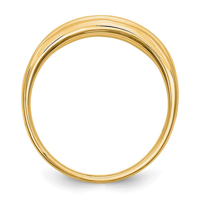 14k yellow gold real diamond mens band rm3478b 027 yaa