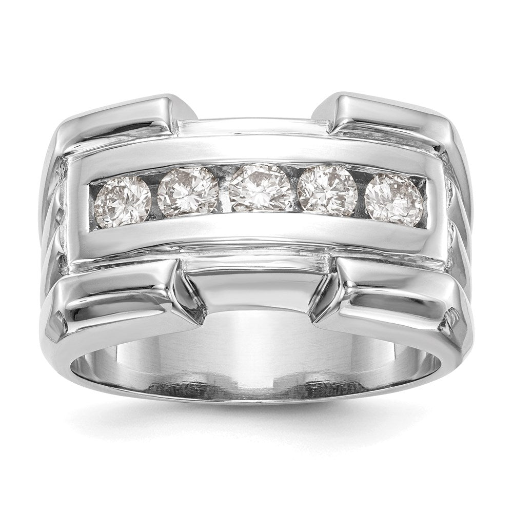 14k white gold real diamond mens band rm3485b 064 waa