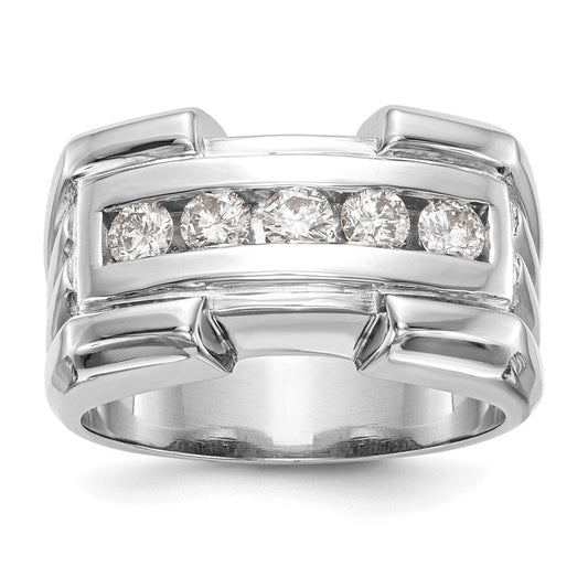 14k white gold real diamond mens band rm3485b 064 waa