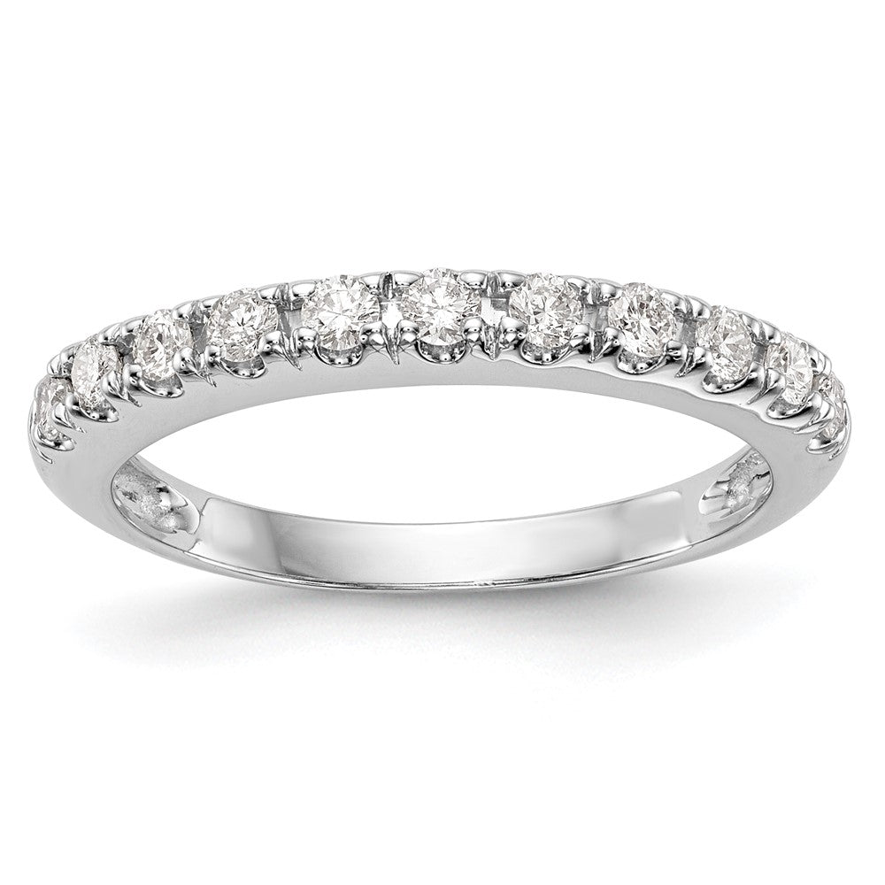 0.33ct. CZ Solid Real 14k White Gold Wedding Wedding Band Ring
