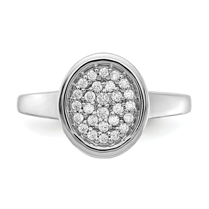 Solid 14k White Gold Bezel-set Simulated Blue Topaz Ring