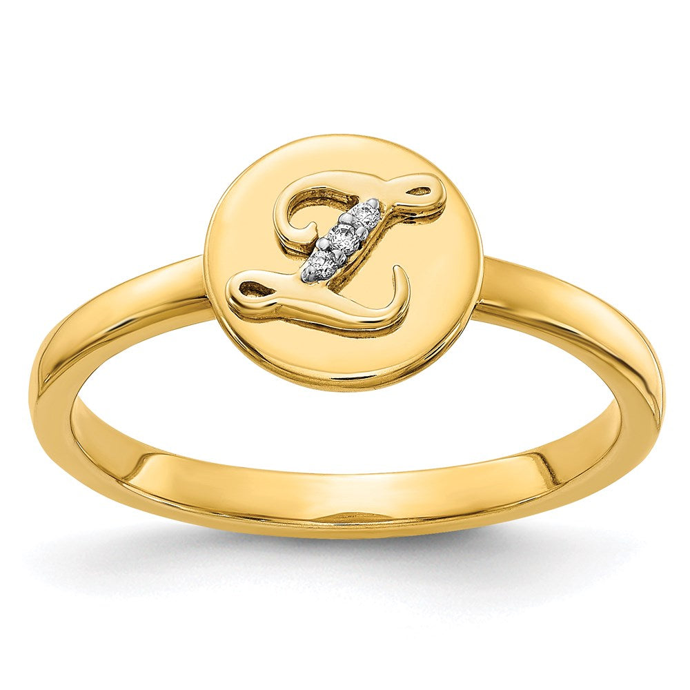 14k yellow gold real diamond initial z ring rm4320z 001 ya