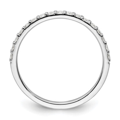 14k White Gold Real Diamond Band