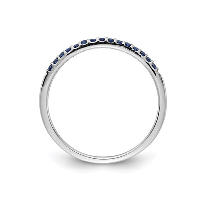14k white gold blue sapphire band rm5622 sa w