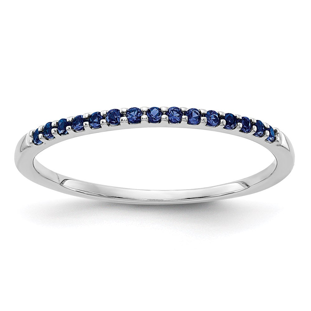 14k white gold blue sapphire band rm5622 sa w
