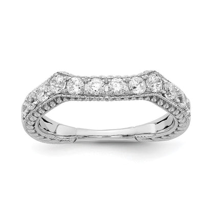 14k white gold real diamond wedding band rm5640b 062 waa