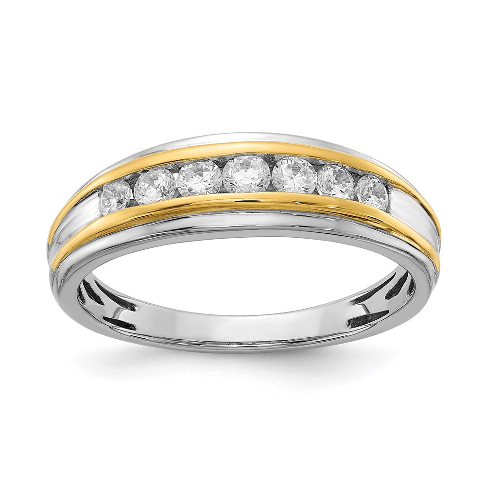 14k white yellow gold real diamond mens ring rm5692b 050 wyaa