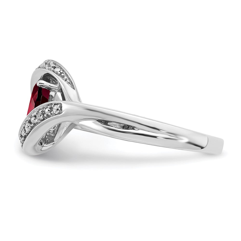 14k white gold oval garnet and real diamond ring rm5702 ga 005 wa