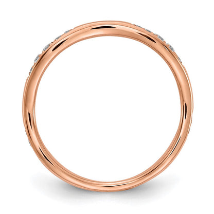 14k rose gold real diamond wedding band rm5721b 012 raa