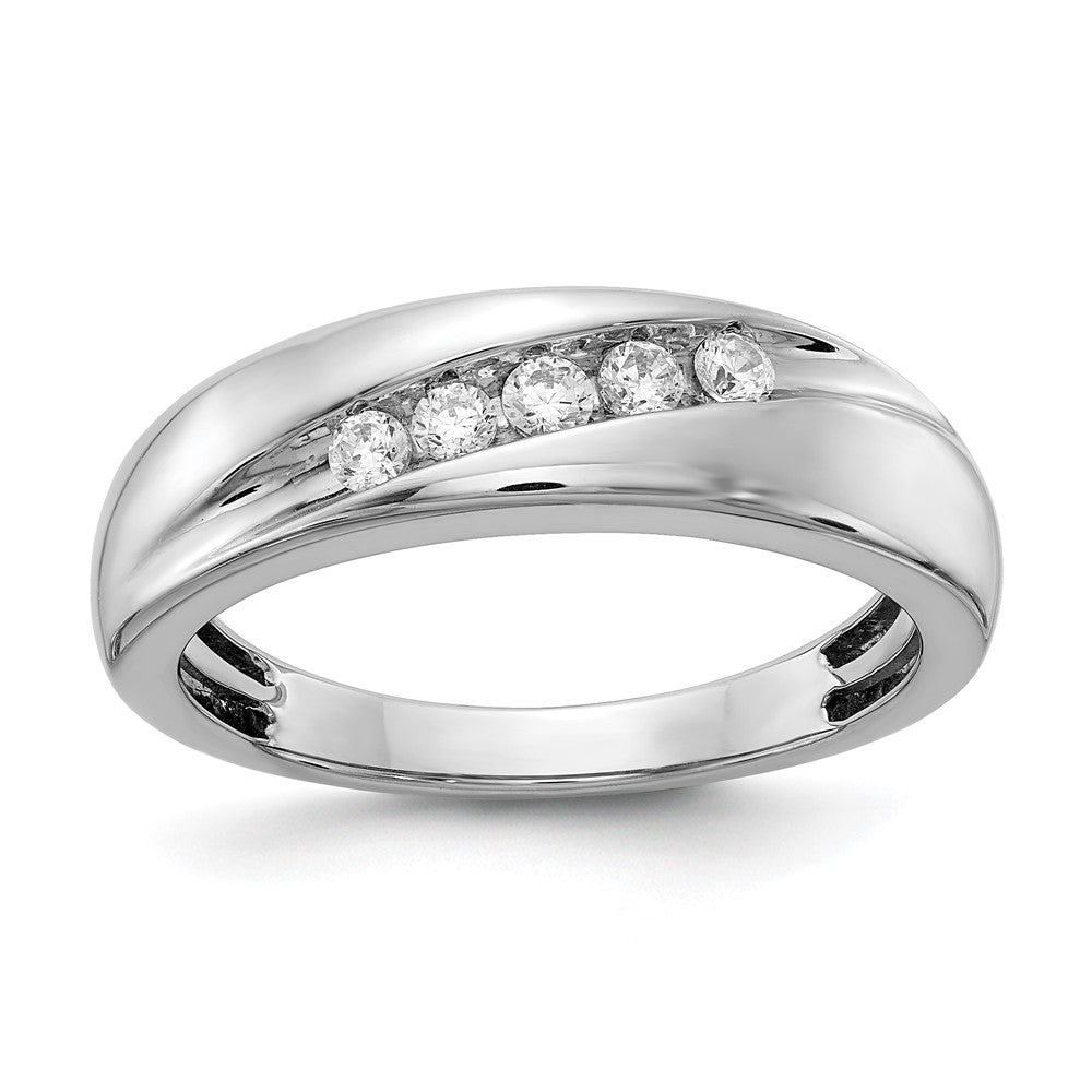 14k white gold real diamond mens ring rm5729b 025 waa