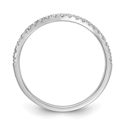 14k white gold real diamond contoured wedding band rm5908b 020 waa