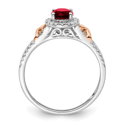 14k white gold w rg accent garnet and real diamond halo ring rm5957 ga 025 wa
