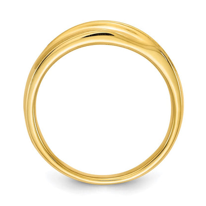 14k yellow gold real diamond mens band : satin e w rm6110b 020 yaa