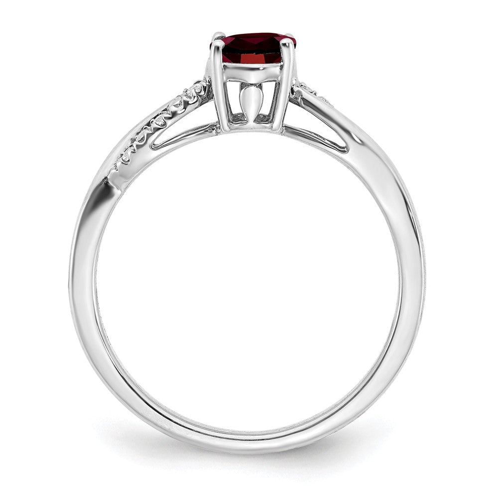 14k white gold oval garnet and real diamond ring rm6146 ga 005 wa