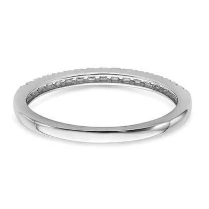 14k White Gold Real Diamond Wedding Band