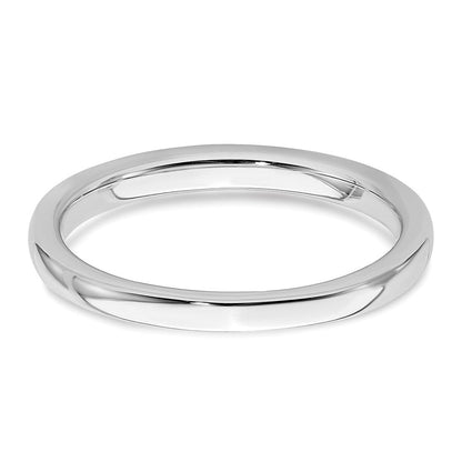 14k White Gold Real Diamond Wedding Band