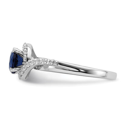 1.00ct. CZ Solid Real 14k White Gold Halo Engagement Ring