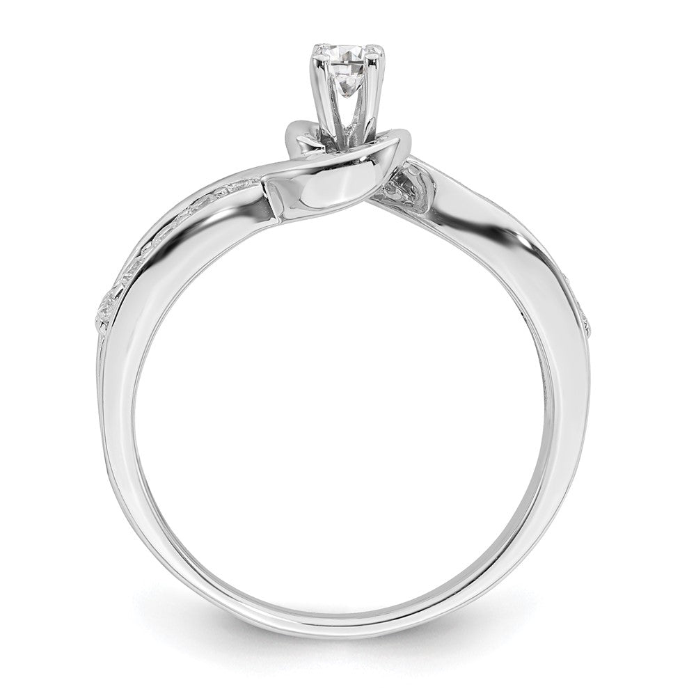 10k white gold real diamond engagement ring rm6374e 033 0waa