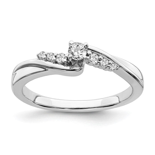 10k white gold real diamond engagement ring rm6375e 018 0waa