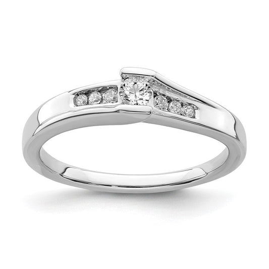 10k white gold real diamond engagement ring rm6376e 018 0waa
