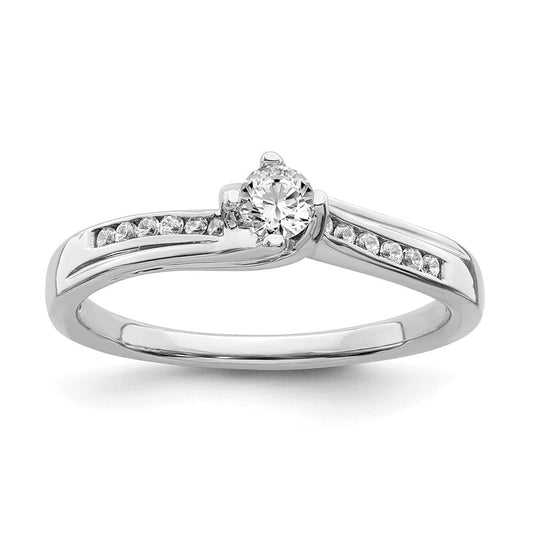10k white gold real diamond engagement ring rm6378e 025 0waa