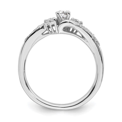 10k white gold real diamond engagement ring rm6379e 030 0waa