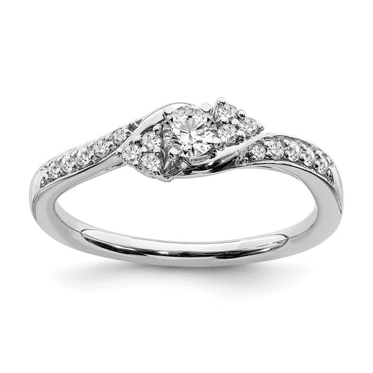 10k white gold real diamond engagement ring rm6379e 030 0waa