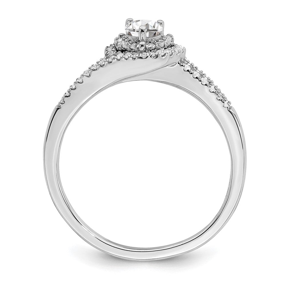10k white gold real diamond engagement ring rm6381e 042 0waa