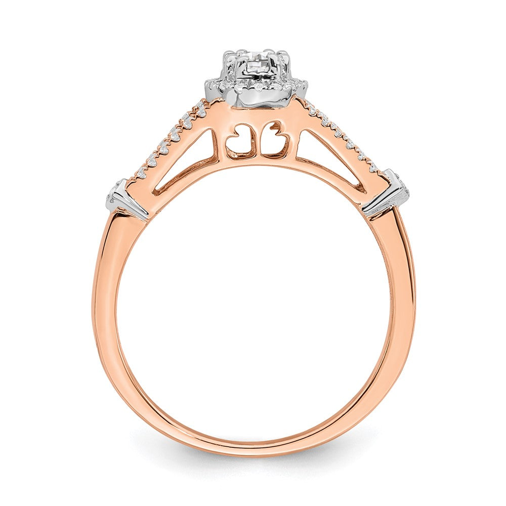 10k rose gold real diamond engagement ring rm6382e 036 0raa