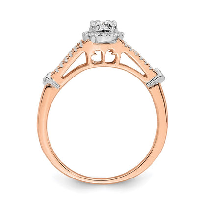 10k rose gold real diamond engagement ring rm6382e 036 0raa