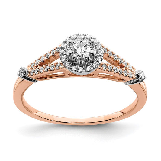 10k rose gold real diamond engagement ring rm6382e 036 0raa