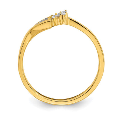 10k yellow gold contoured real diamond band rm6385b 005 0yaa