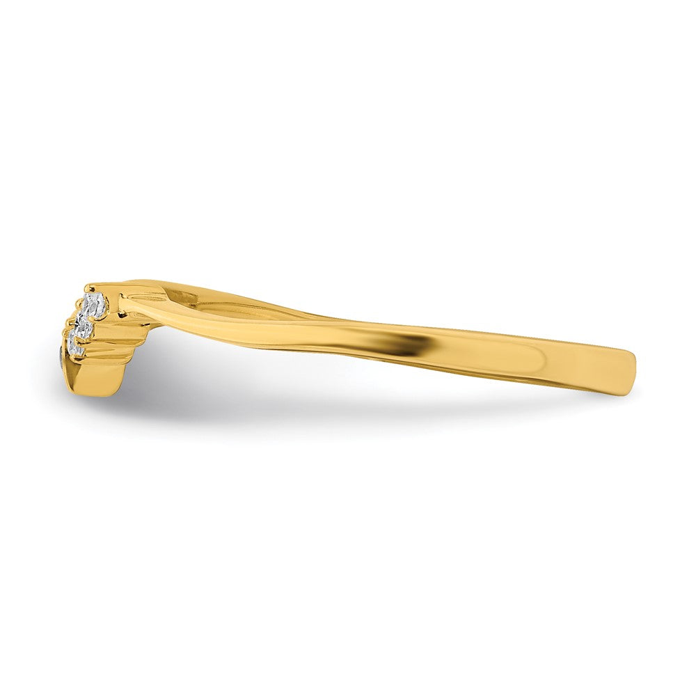 10k yellow gold contoured real diamond band rm6385b 005 0yaa