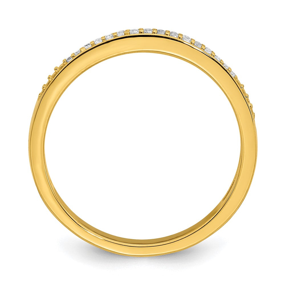 10k yellow gold contoured real diamond band rm6387b 007 0yaa