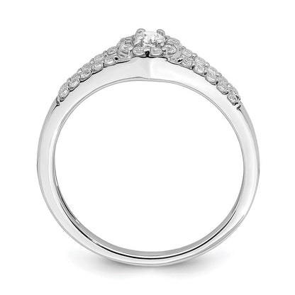 10k white gold real diamond engagement ring rm6388e 034 0waa