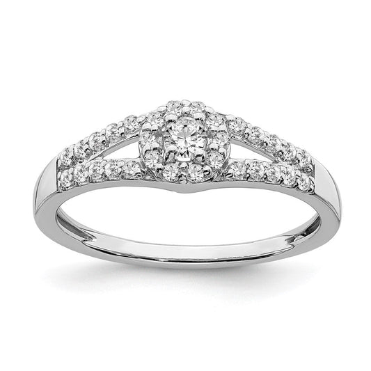 10k white gold real diamond engagement ring rm6388e 034 0waa