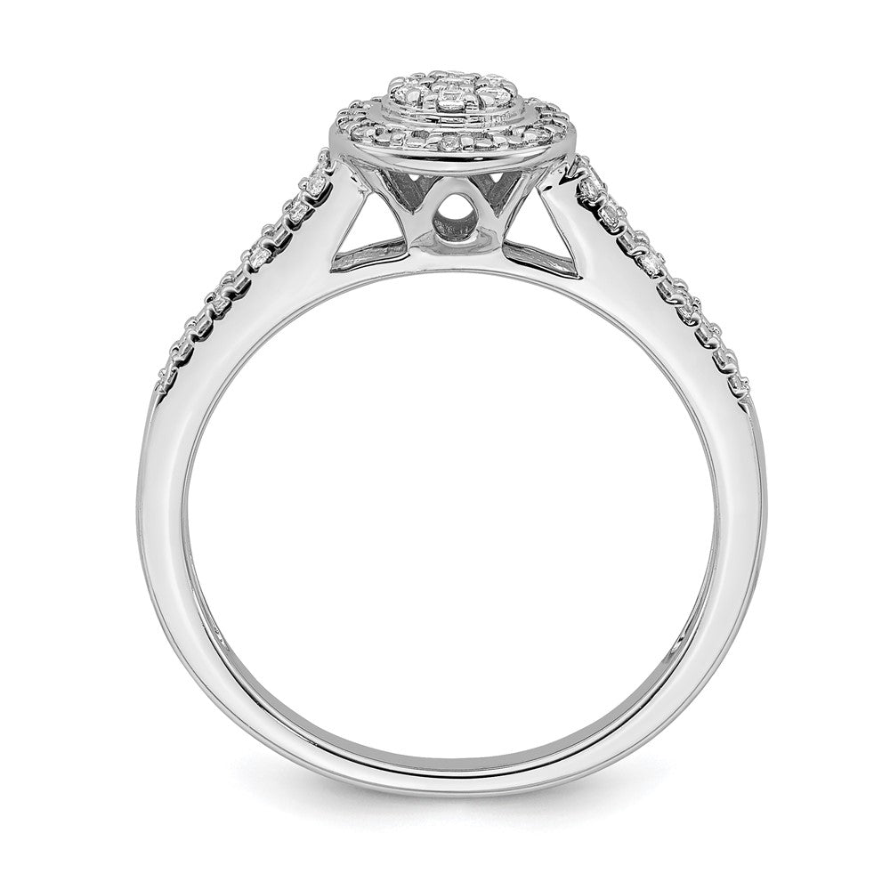 10k white gold real diamond cluster engagement ring rm6393e 016 0waa