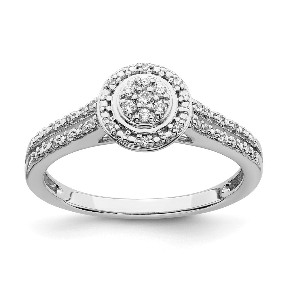 10k white gold real diamond cluster engagement ring rm6393e 016 0waa