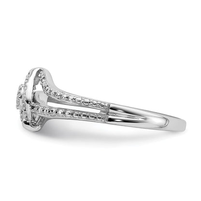 10k white gold real diamond cluster engagement ring rm6396e 010 0waa