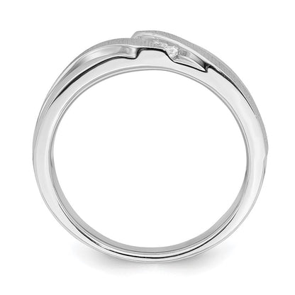14k white gold mens real diamond band rm6403b 010 waa