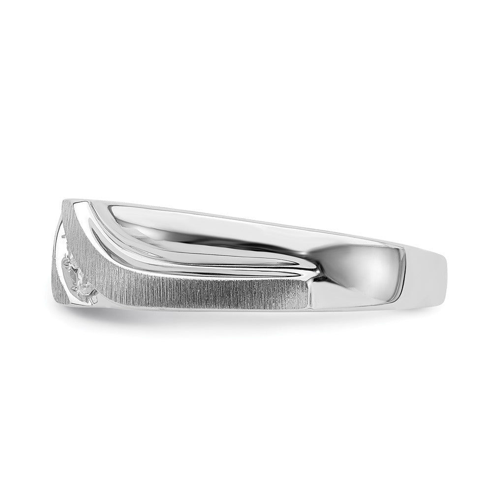 14k white gold mens real diamond band rm6403b 010 waa