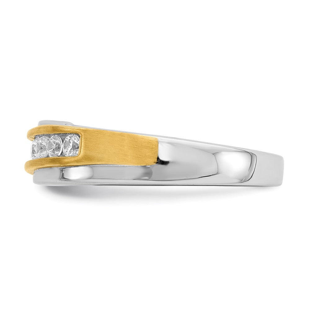 14k white yellow gold mens real diamond bridal band rm6404b 040 wyaa