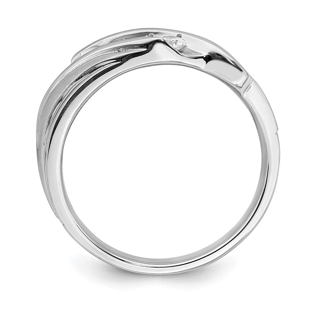 14k white gold mens real diamond bridal band rm6406b 050 waa