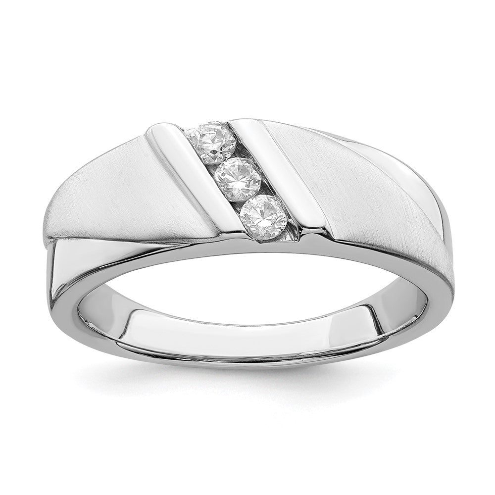 14k white gold mens real diamond band rm6407b 024 waa