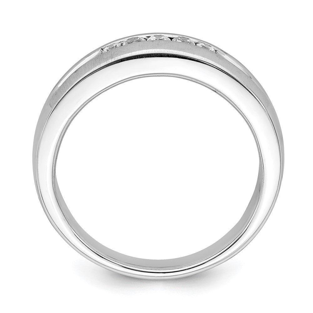 14k white gold mens real diamond bridal band rm6409b 022 waa