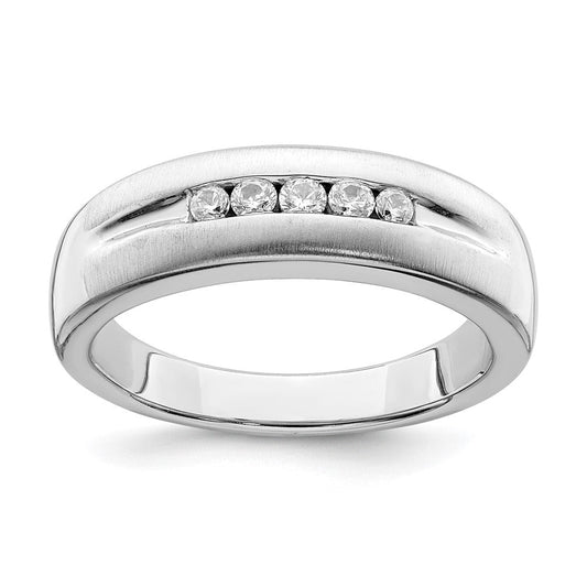 14k white gold mens real diamond bridal band rm6409b 022 waa