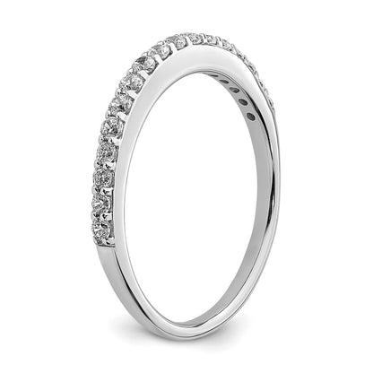 0.36ct. CZ Solid Real 14k White Gold Wedding Band Ring