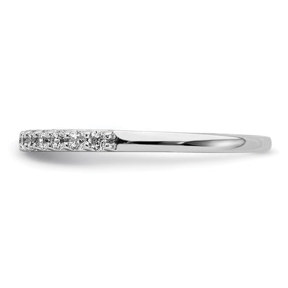 0.24ct. CZ Solid Real 14k White Gold Wedding Band Ring