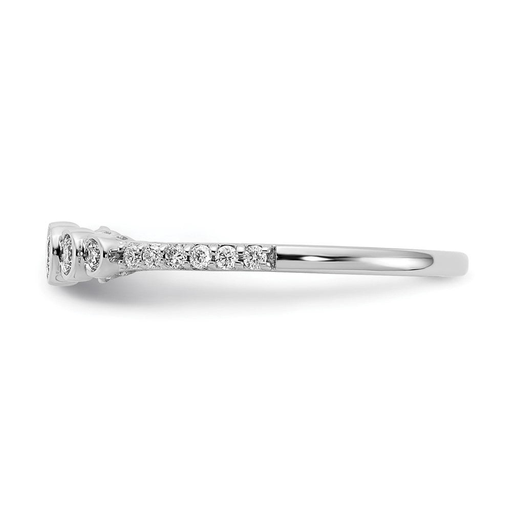 14k white gold polished real diamond bezel set center ring rm6873 025 wa