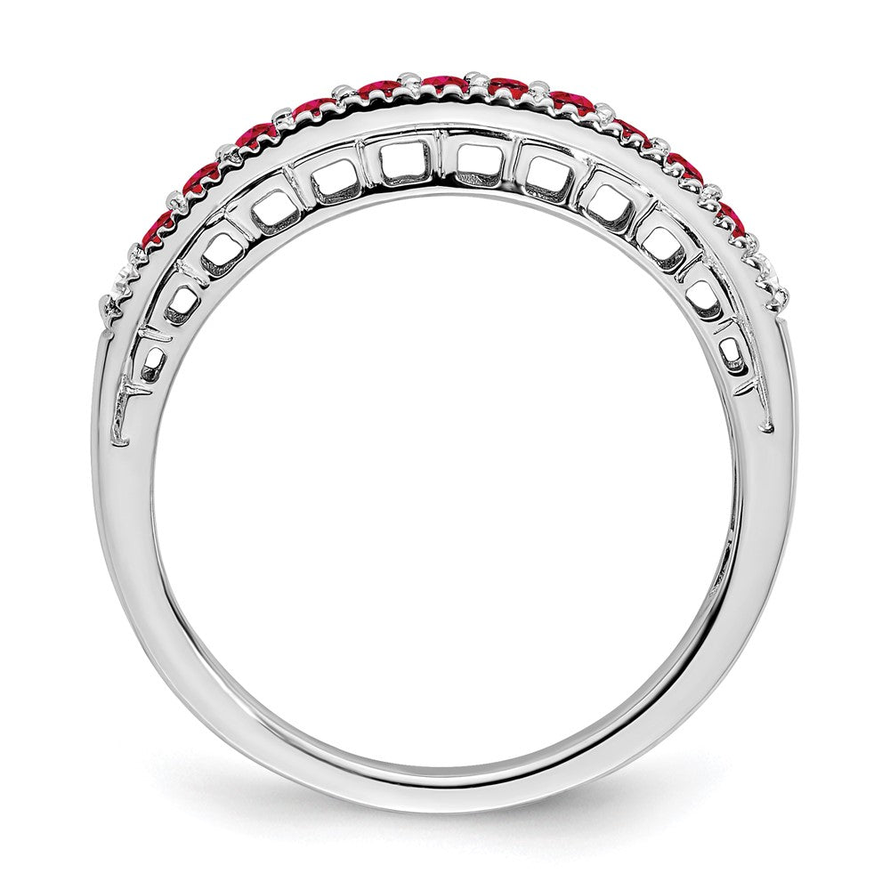 14k white gold ruby and real diamond band rm7244 ru 004 wa